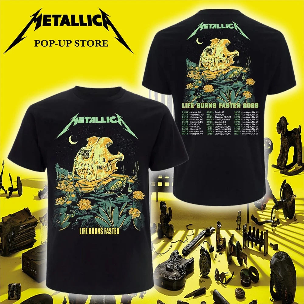 Metallica Life Burns Faster Sphere Las Vegas NV Oct 24 2026 Concert Tour T-Shirt