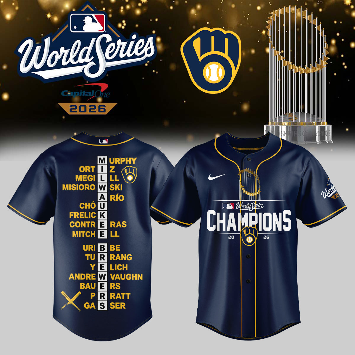 ,Milwaukee Brewers 2026 World Series Champions – Jersey