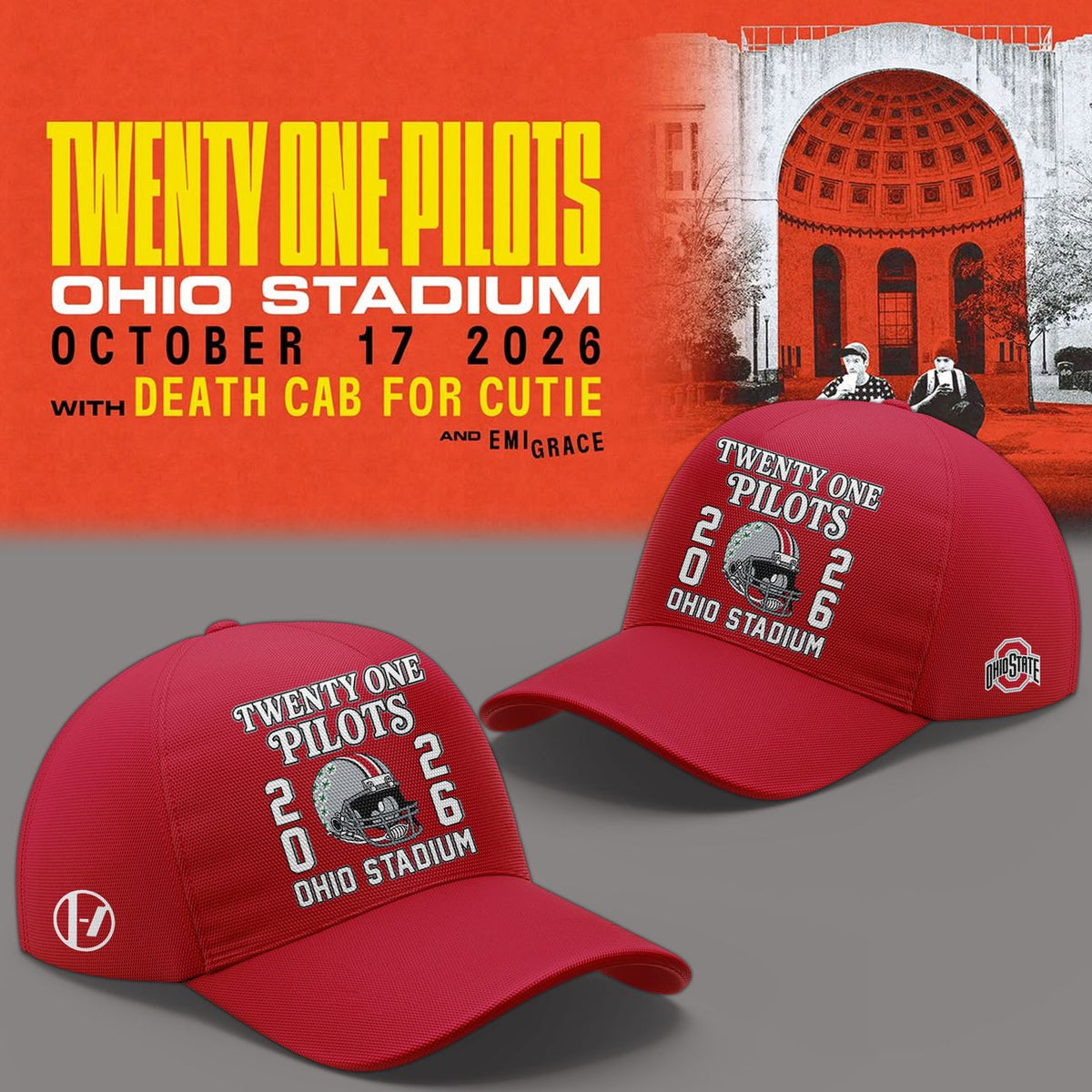 01. Twenty One Pilots x Ohio State Buckeyes Football T-Shirt