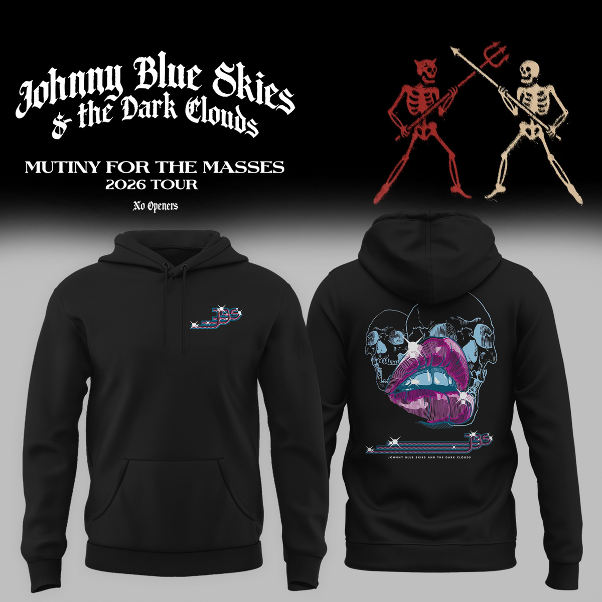 Johnny Blue Skies - Mutiny for the Masses 2026 Tour - Hoodie