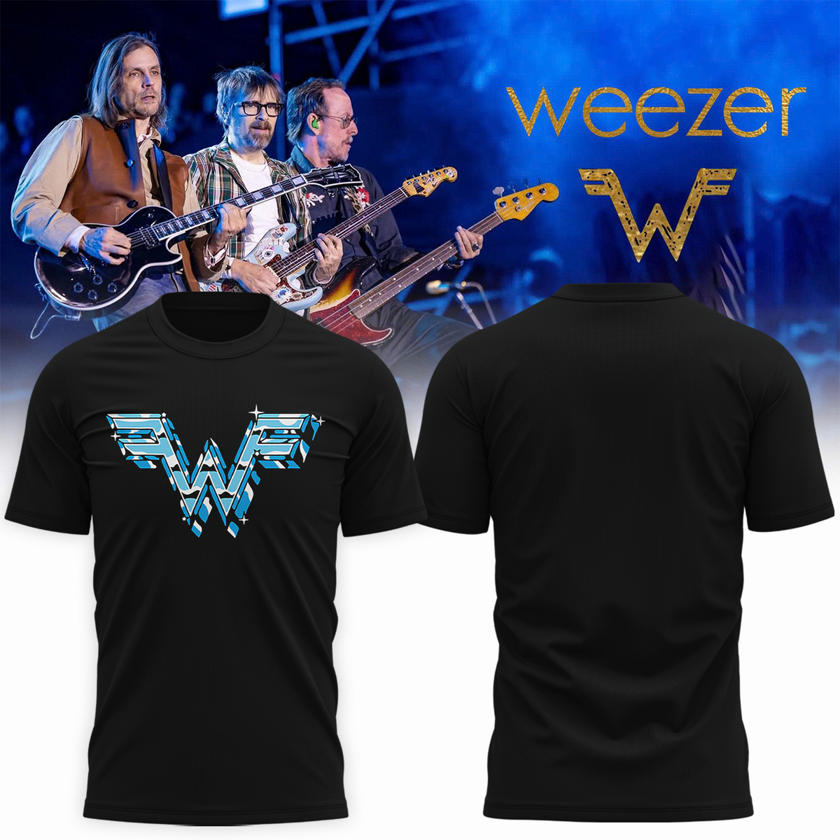 Limited Edition Weezer Chrome Logo T-Shirt