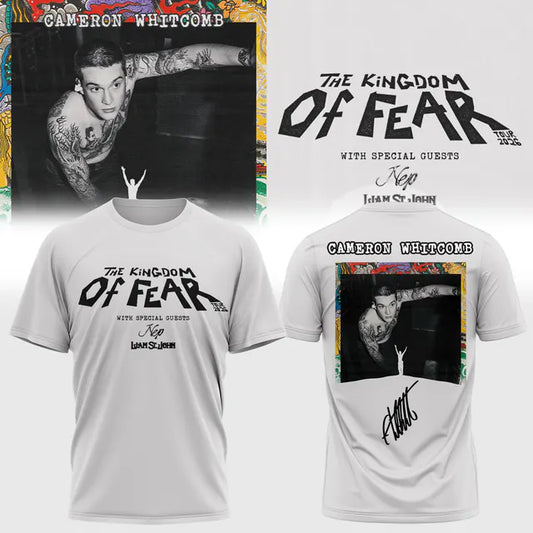 Cameron Whitcomb Kingdom of Fear Tour TShirt