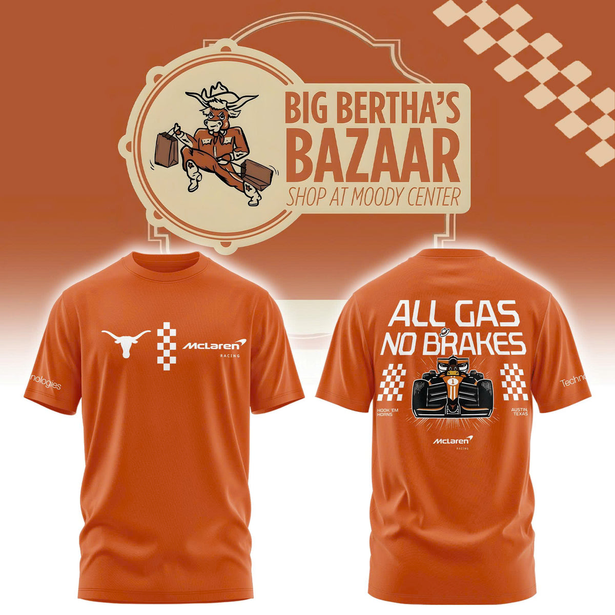 Texas Longhorns x McLauren Outerstuff Finish Line Tshirt