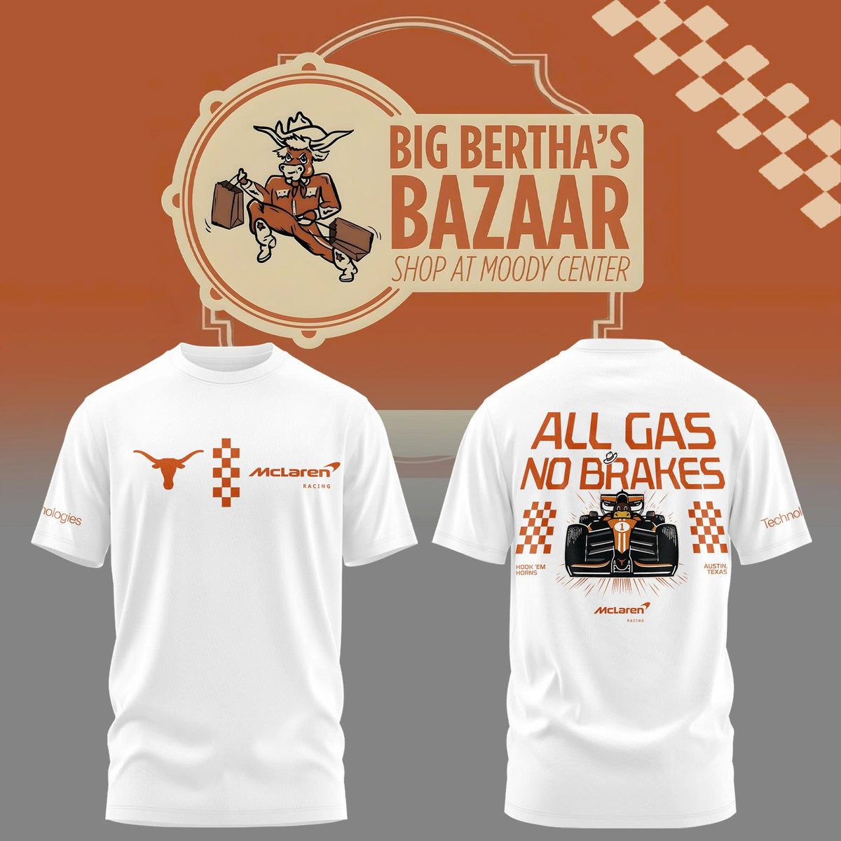 Texas Longhorns x McLauren Outerstuff Finish Line Tshirt