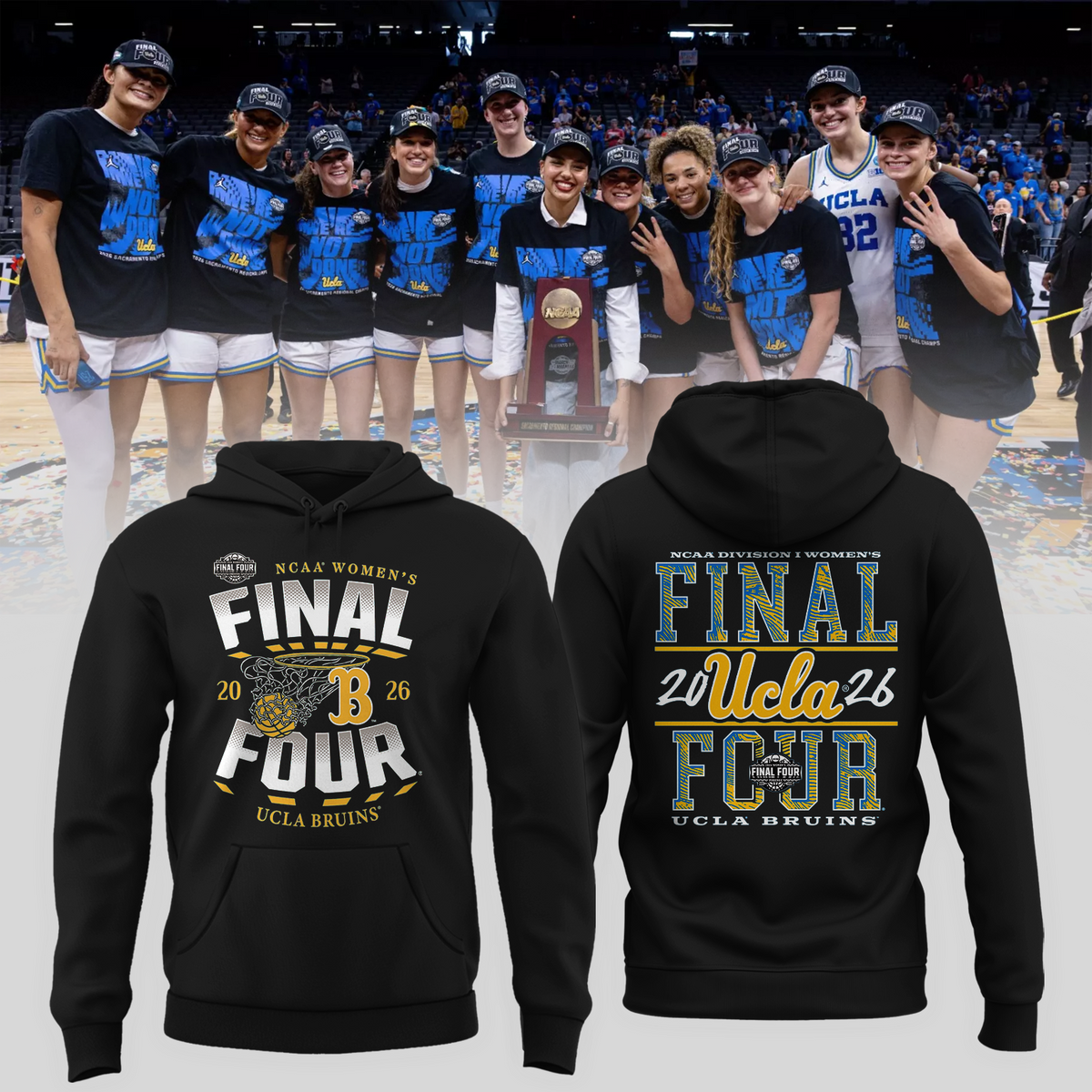 UCLA 2026 Women’s Basketball Five Four Hoodie Limited Edition