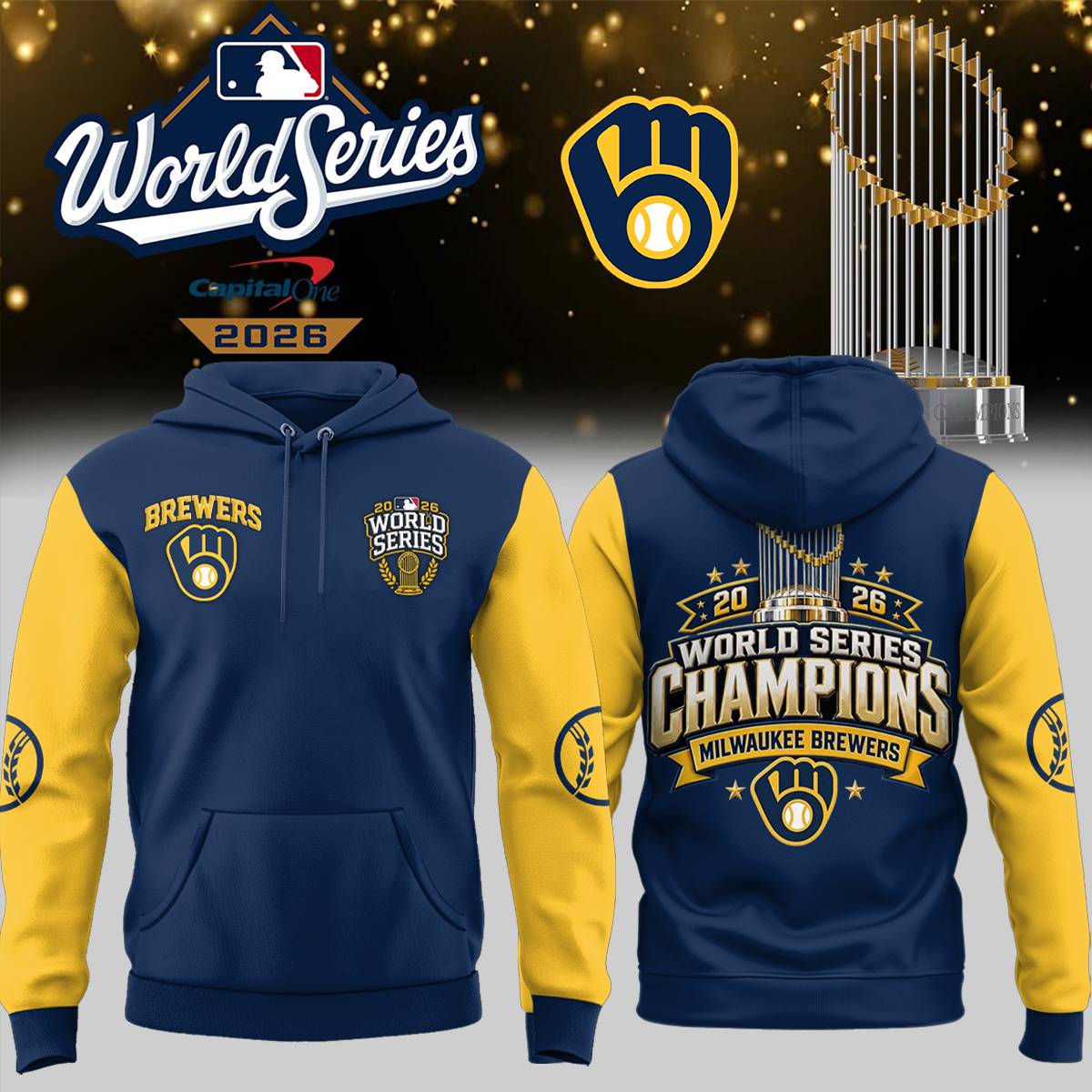 ,.Milwaukee Brewers 2026 World Series Champions – Hoodie