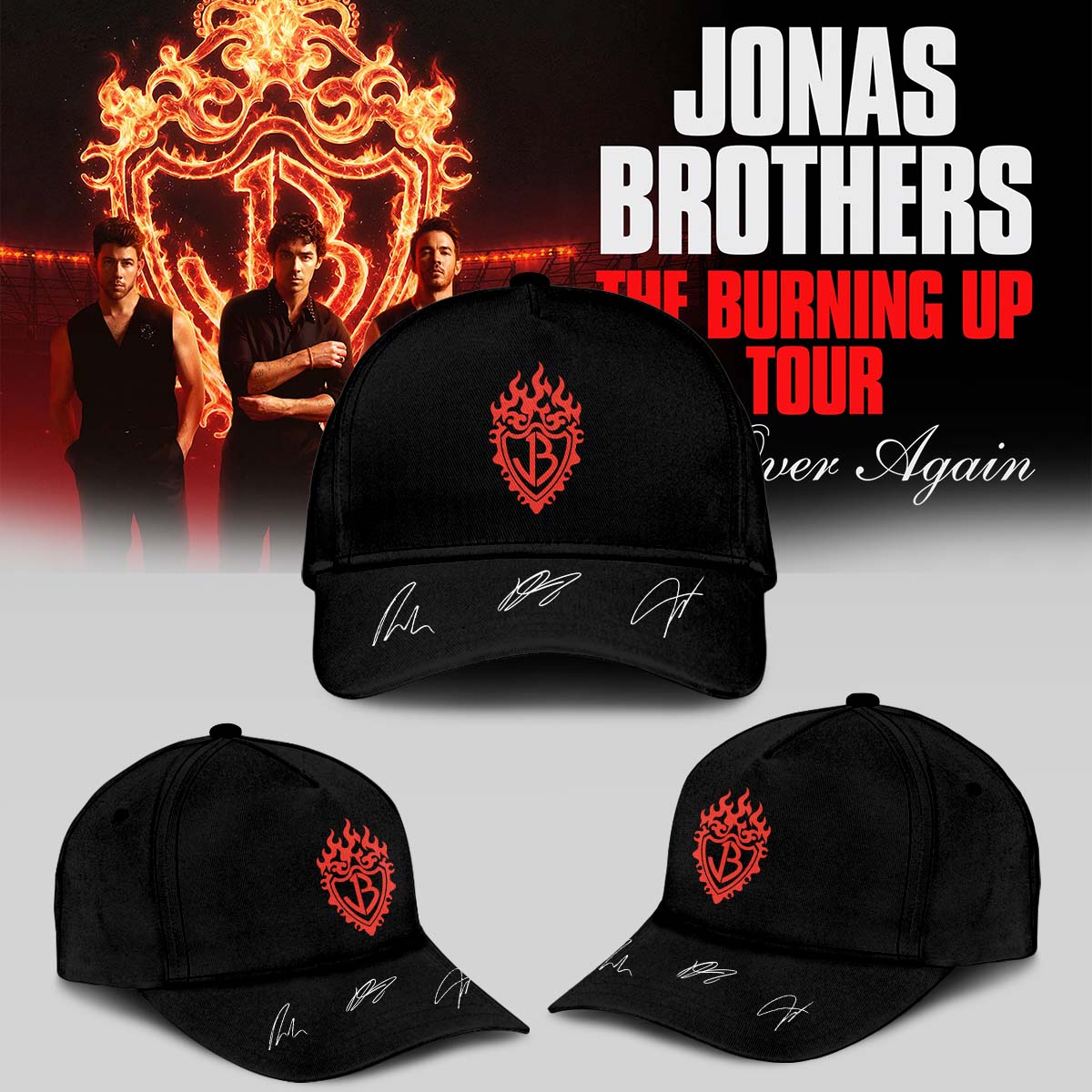 Jonas Brothers The Burning Up Tour TShirt