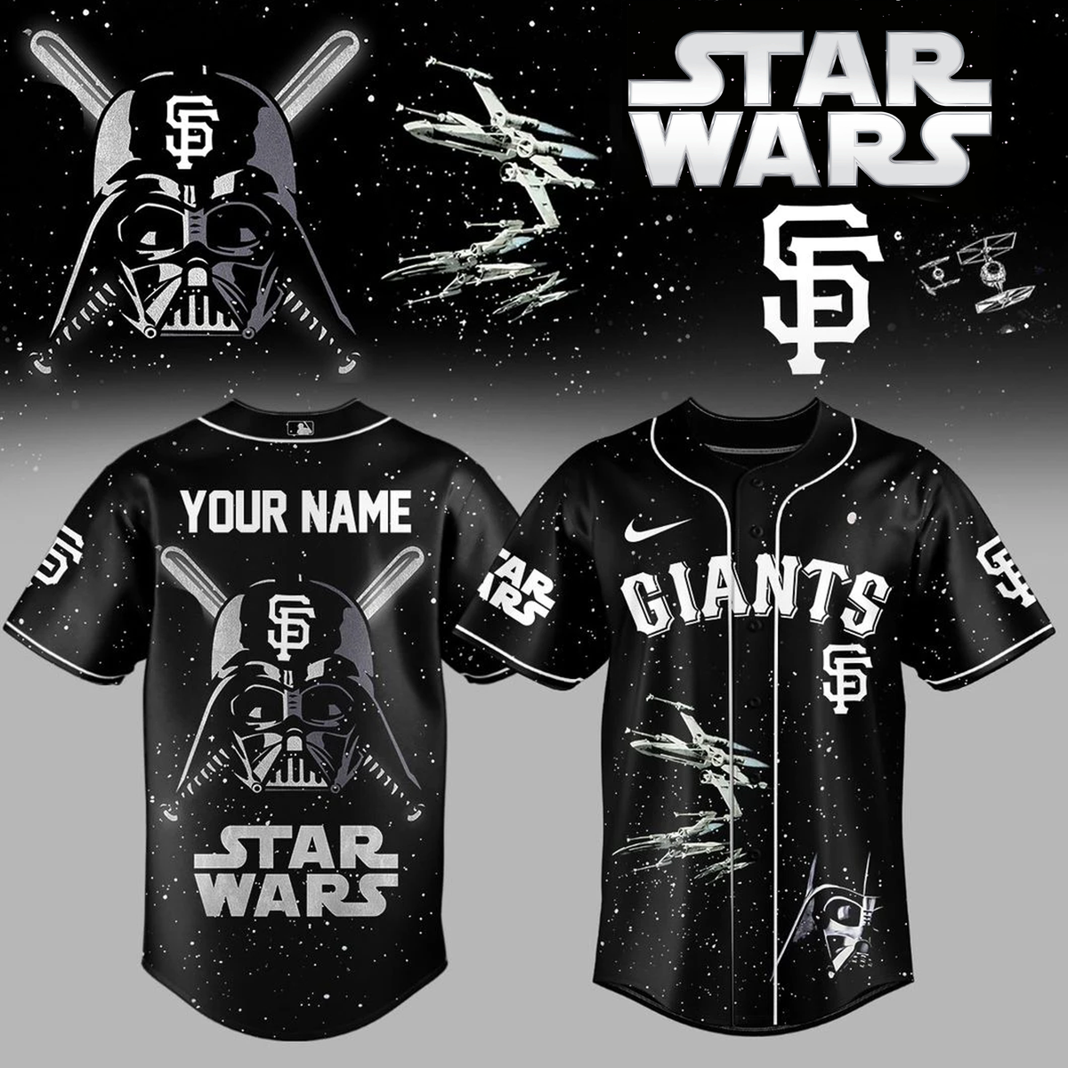 _.Star Wars Edition Baseball Jersey