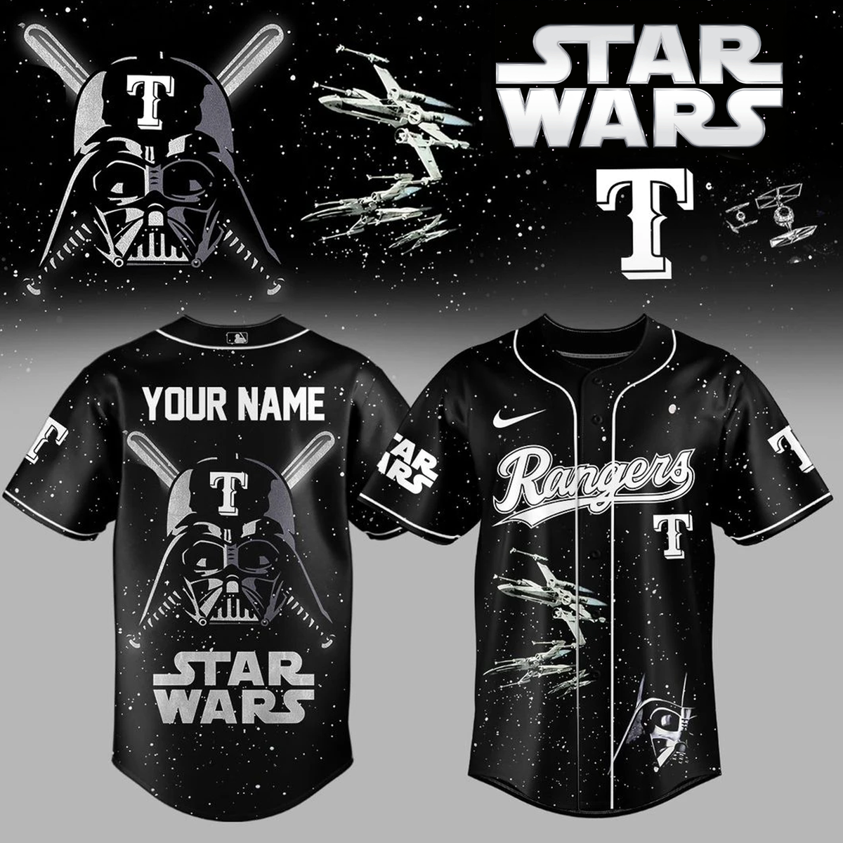 _.Star Wars Edition Baseball Jersey