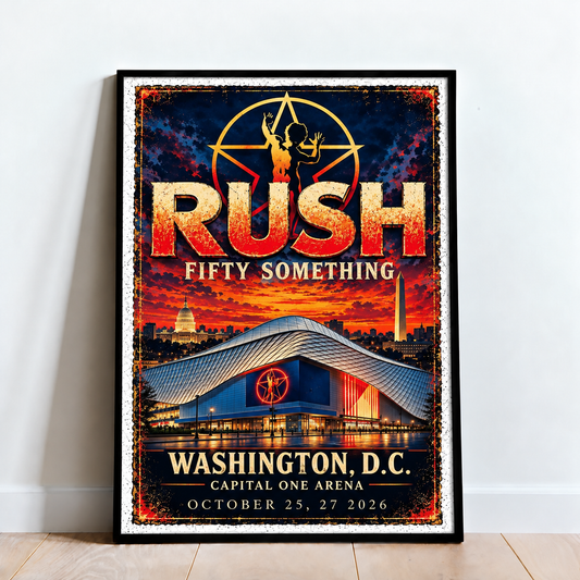 Rush Fifty Something Tour 2026, Capital One Arena Poster