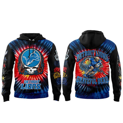 . D Lions Grateful Dead Skeletons Hoodie