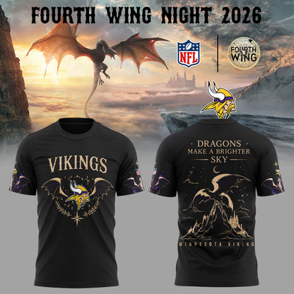 . M Vikings FOURTH WING 2026 Shirt