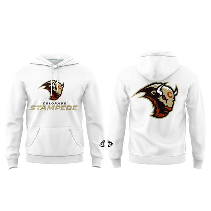 UFL Colorado We are the Colorado Stampede White Hoodie