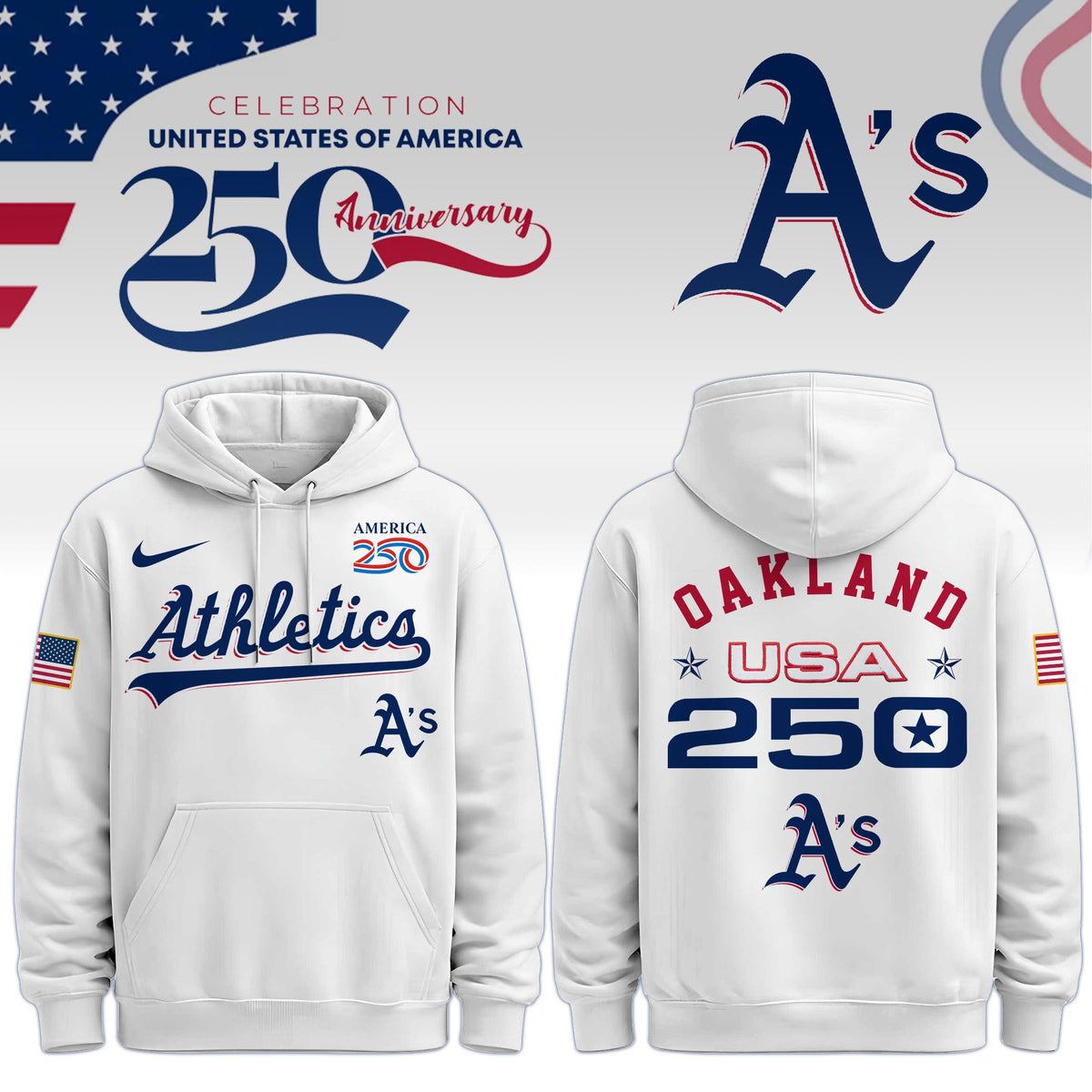 A's-250 USA Limited Editions Hoodie