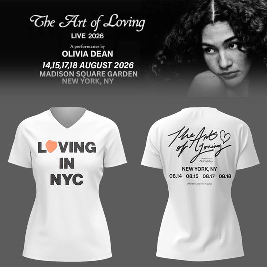 Limited Edition The Art of Loving Live 2026 in NYC V-neck TShirt