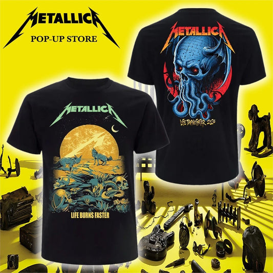 Metallica Sphere Las Vegas NV Pop Up Shop Life Burns Faster By WolfSkullJack Shirt – October 22 2026