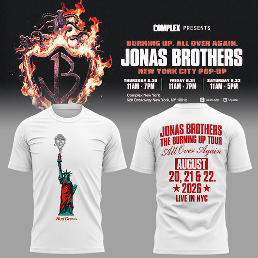 Limited Edition “The Burning Up Tour: All Over Again” 2026 Tshirt