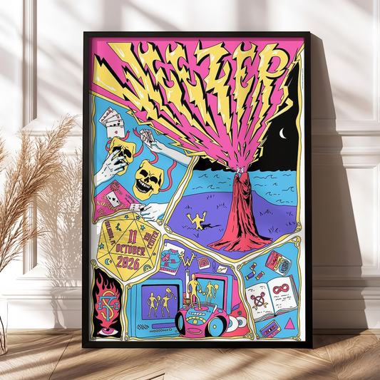 Weezer Orlando FL Event Poster At Kia Center In Orlando FL On October 11 2026 Home Decor Poster Canvas
