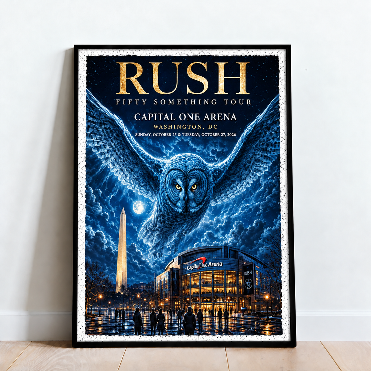 Rush Fifty Something Tour 2026, Capital One Arena Poster
