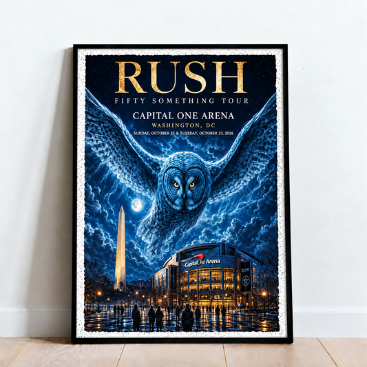Rush Fifty Something Tour 2026, Capital One Arena Poster