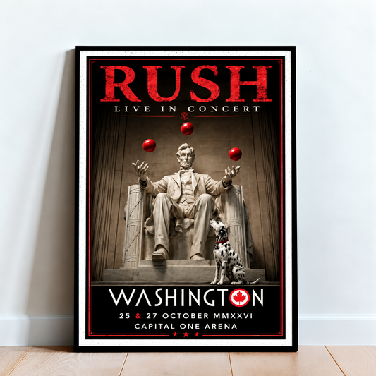 Rush Fifty Something Tour 2026, Capital One Arena Poster