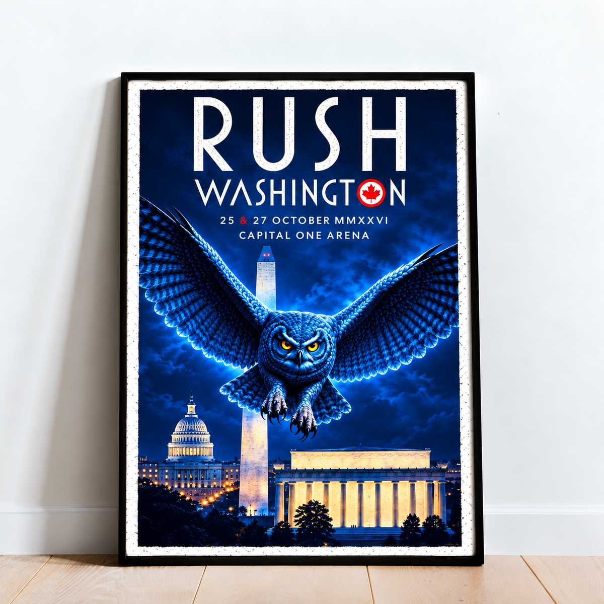 Rush Fifty Something Tour 2026, Capital One Arena Poster