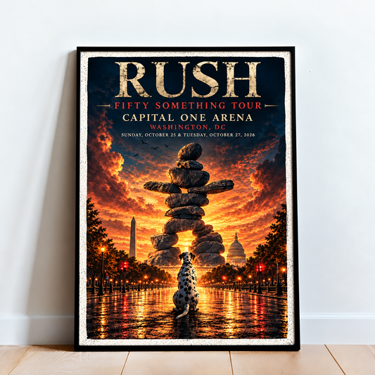 Rush Fifty Something Tour 2026, Capital One Arena Poster