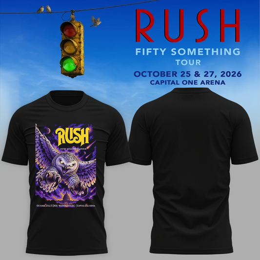 Official RUSH Washington DC T-Shirt – October 25 & 27, 2026 Capital One Arena