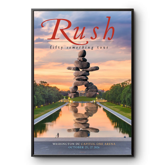 Official RUSH Washington DC Poster – October 25 & 27, 2026 Capital One Arena