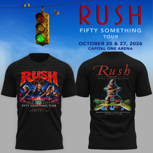 Official RUSH Washington DC T-Shirt – October 25 & 27, 2026 Capital One Arena