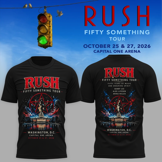 Official RUSH Washington DC T-Shirt – October 25 & 27, 2026 Capital One Arena