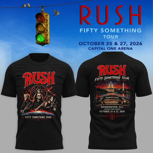 Official RUSH Washington DC T-Shirt – October 25 & 27, 2026 Capital One Arena