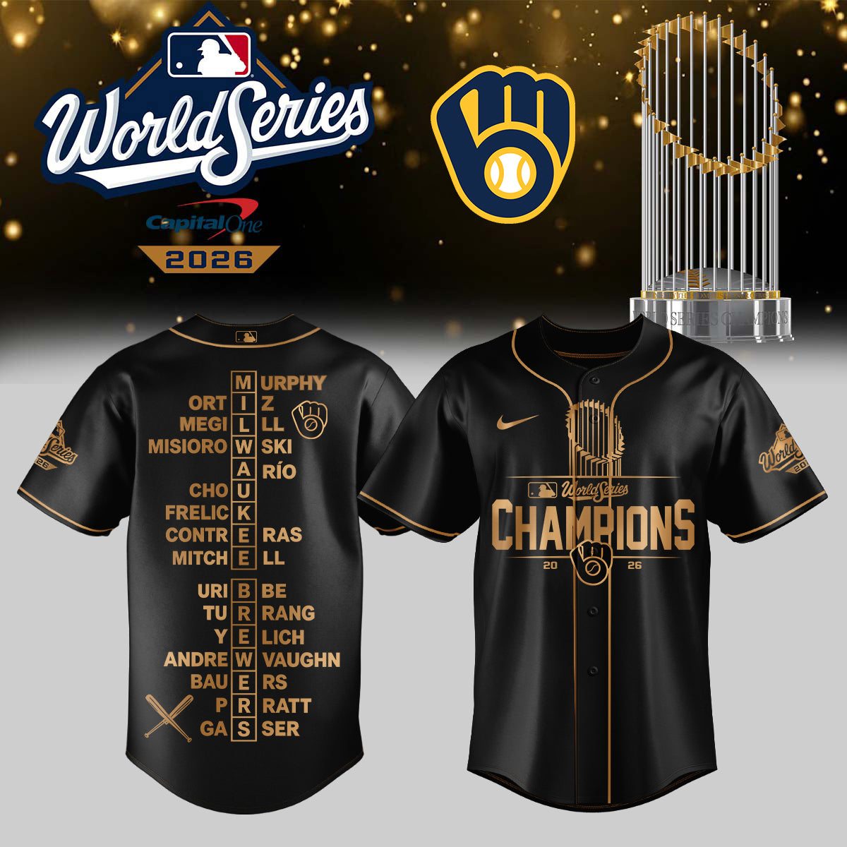 ,Milwaukee Brewers 2026 World Series Champions – Jersey