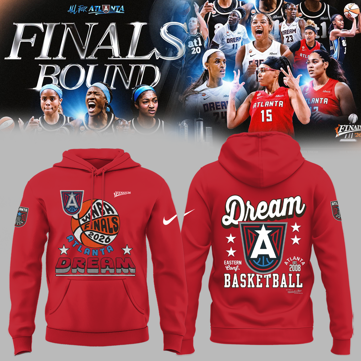 Limited Edition Atlanta Dream 2026 Finals Hoodie