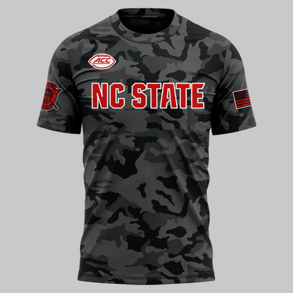 NCSU Football Black Camo 2026 T-Shirt