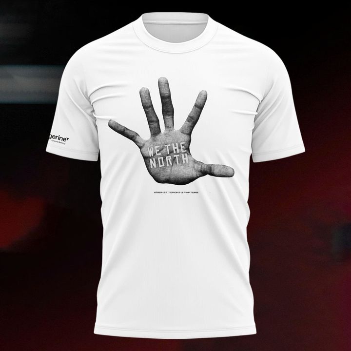 Toronto Raptors We The North Hand Graphic T-Shirt - Retro NBA Basketball Tee