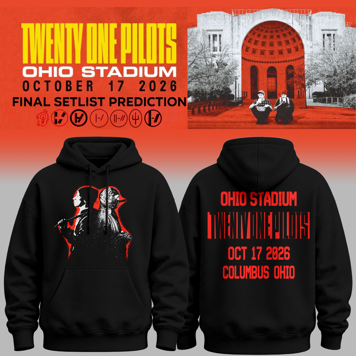 Twenty One Pilots X Ohio State Buckeyes 2026 Hoodie