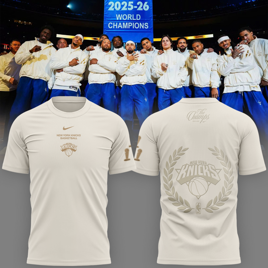 Unisex White New York Knicks 2026 Champions Night T-Shirt
