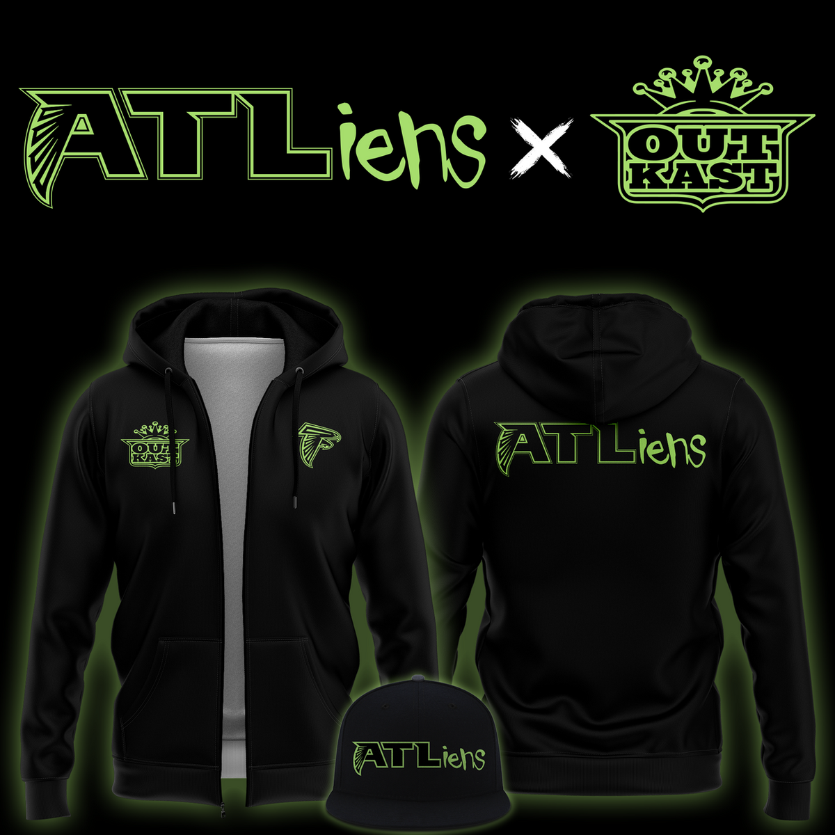 Limited Edition A.Falcons x OutKast 30th Anniversary Limited Hoodie