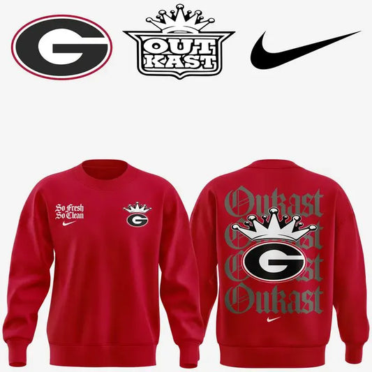 ..Georgia Bulldogs x Outkast Limited Red Sweatshirt v2