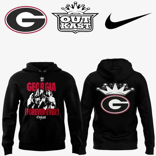 ..Georgia Bulldogs x Outkast Limited Black Hoodie v4