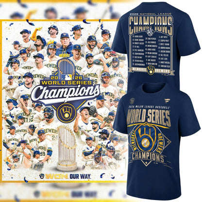 07. Special 2026 World Series Champions Milwaukee Brewers T-Shirt