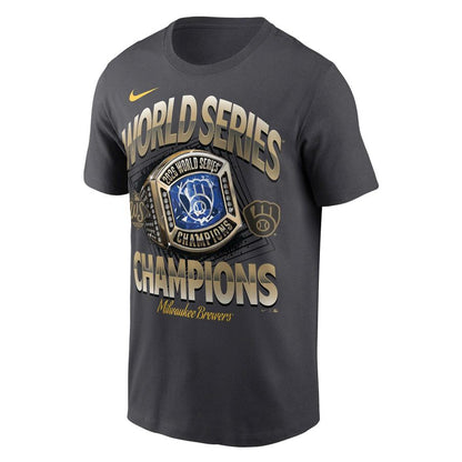 Limited Edition Milwaukee Brewers 2026 World Series Champions Locker Room Authentic T-Shirt