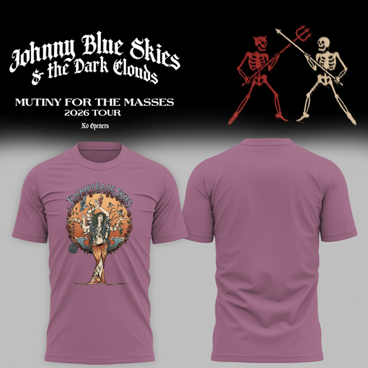 Johnny Blue Nature Goddess - Mutiny for the Masses 2026 Tour T-Shirt