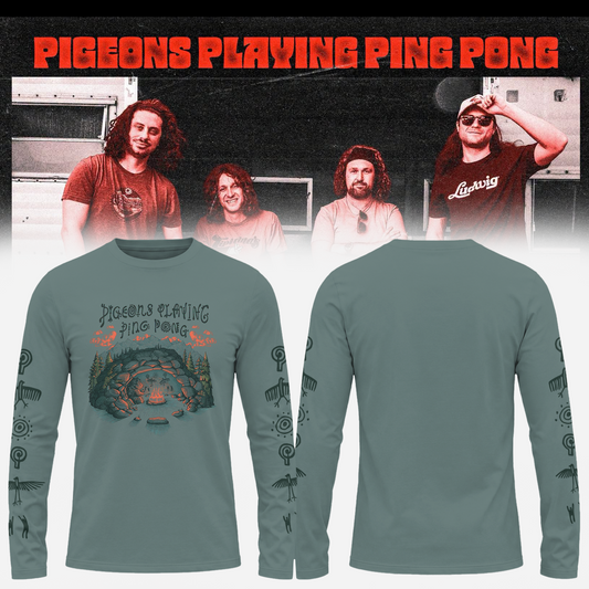 Pigeons Playing Ping Pong Band Merch LongShirt