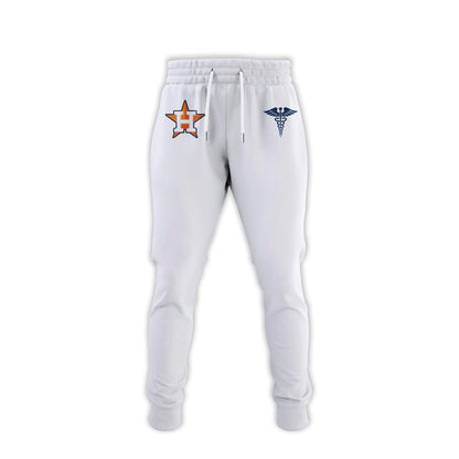 2026 Houston Astros Healthcare Appreciation Night Limited Edition T-Shirt Jogger And Cap Outfit White