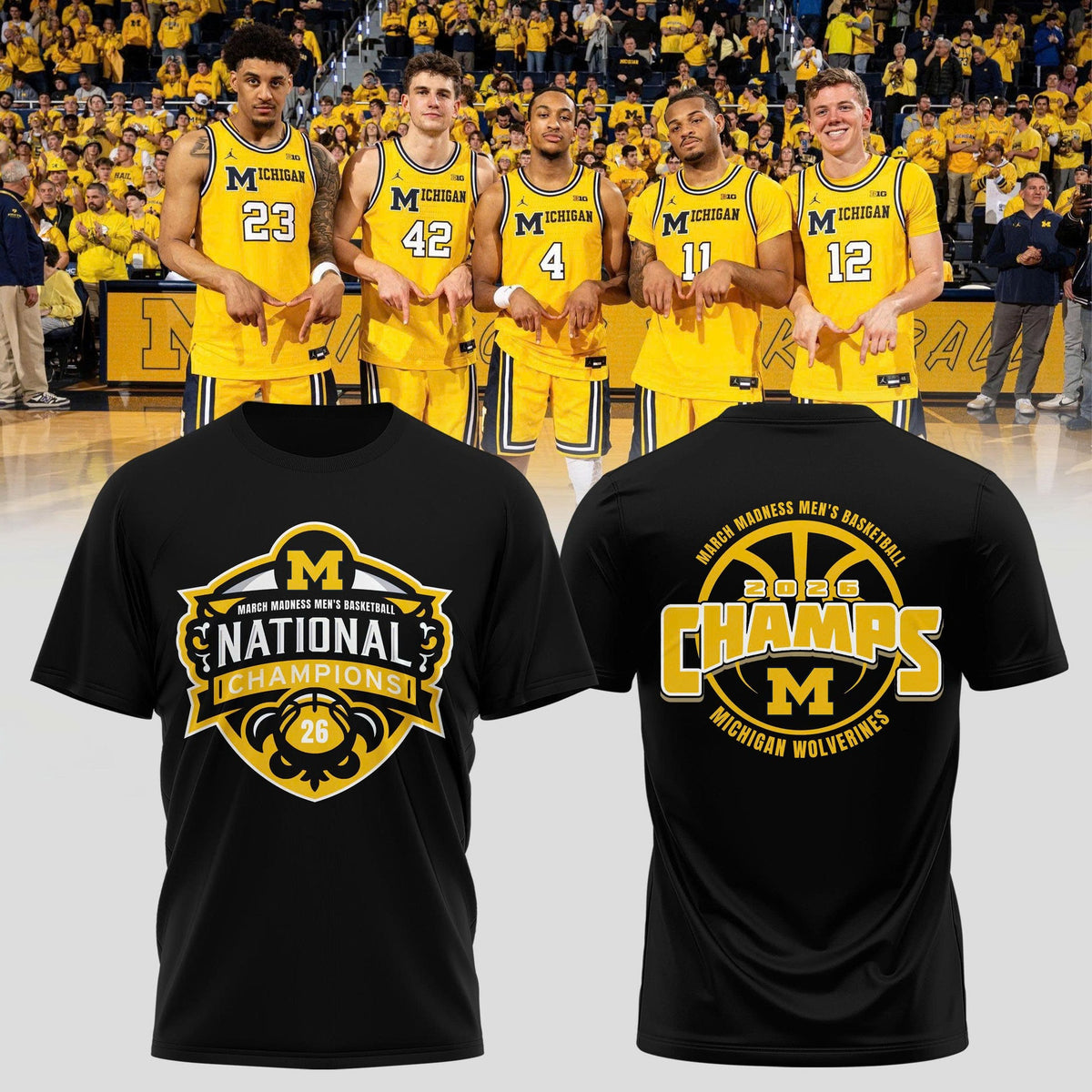 🏆️Michigan Wolverines – 2026 National Champions T Shirt
